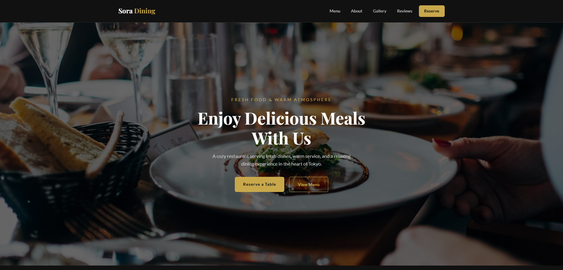Restaurant Landing Page — 飲食店向けランディングページ